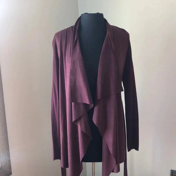 Maroon Suede Jacket INC S‎ - Picture 1 of 6